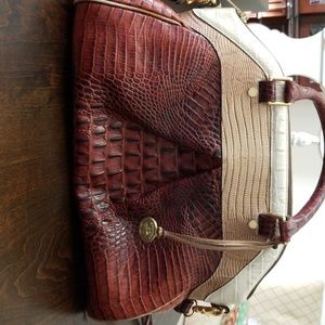 Brahmin Louis Rose Tri texture purse